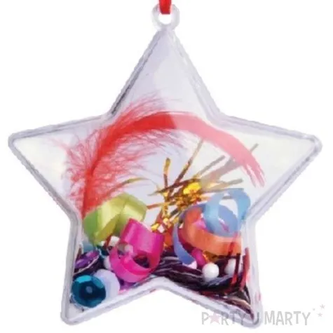 bombka do dekorowania gwiazdka plastikowa arpex 8 cm