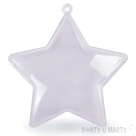 bombka do dekorowania gwiazdka plastikowa arpex 8 cm