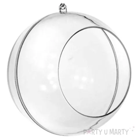 bombka do dekorowania kula z otworem akrylowa aliga 16 cm 5 szt