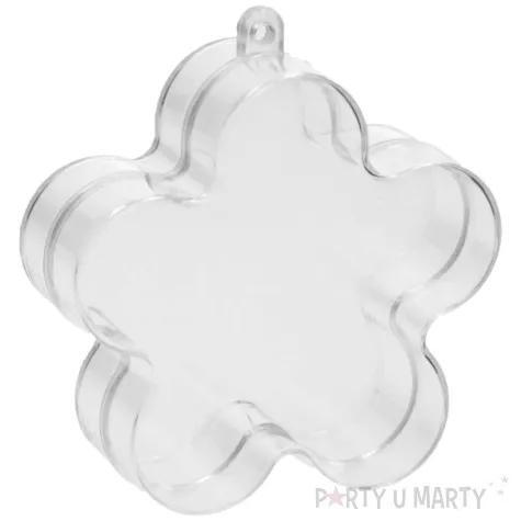 bombka do dekorowania kwiatek akrylowa brewis 9 cm