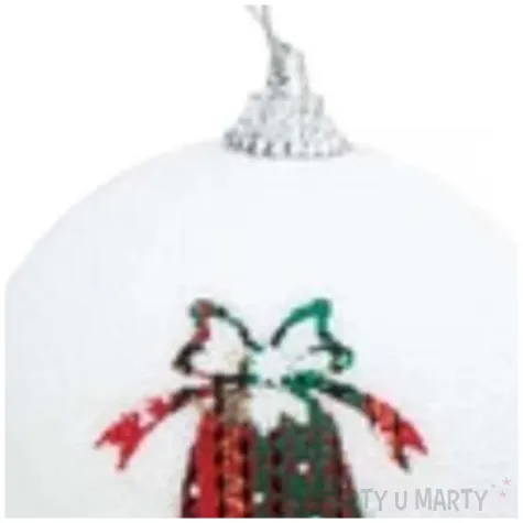 bombka kolorowe dzwoneczki biala partypal 7 cm