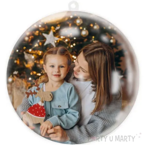 bombka wlasne zdjecie kolorowanka choinka i domek z piernika arpex 7 cm