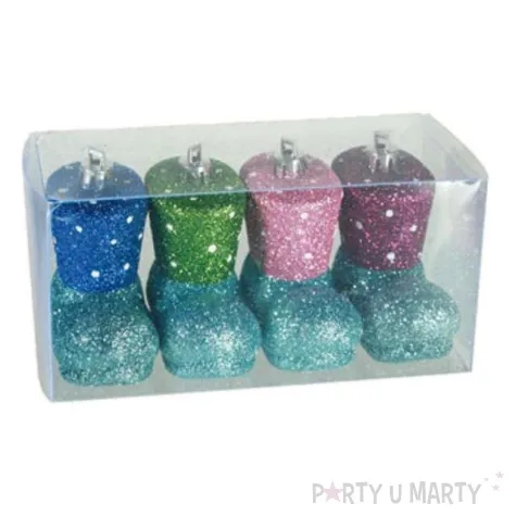 bombki buty sw mikolaja brokat mix ootb 4 szt