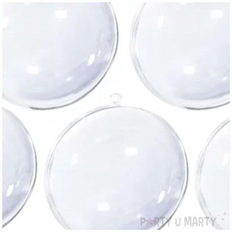 bombki do dekorowania kule akrylowe aliga 8 cm 5 szt