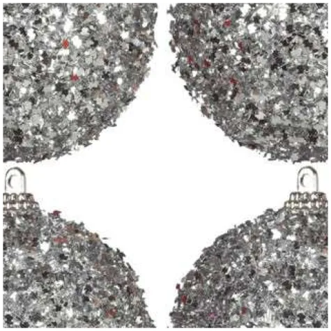 bombki frost plastikowe srebrne guirca 6 cm 4 szt