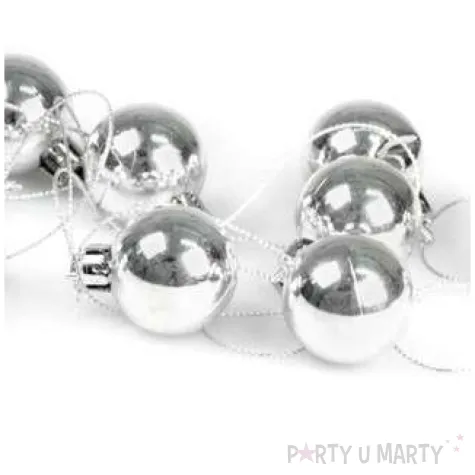 bombki mini srebrne arpex 9 szt