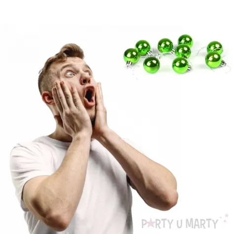 bombki mini zielone arpex 9 szt