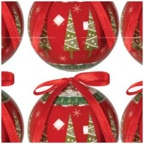 bombki swiateczna sceneria akrylowe guirca 6 cm 6 szt