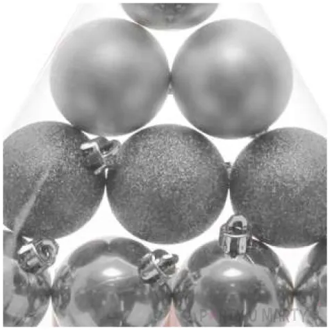 bombki zestaw mix srebrne arpex 3 5 cm 12 szt