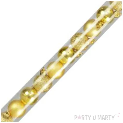 bombki zestaw mix w tubie zlote arpex 3 cm 16 szt