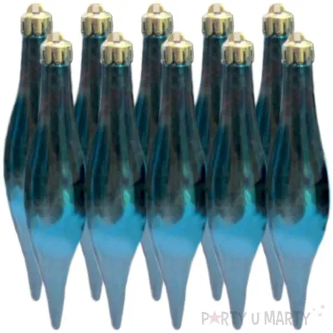 bombki zimowe sople turkusowe arpex 10 szt