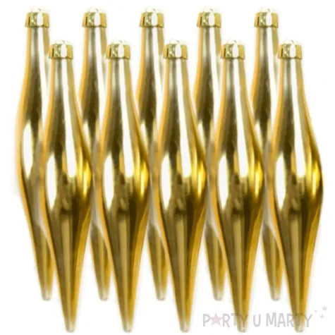 bombki zimowe sople zlote arpex 10 szt