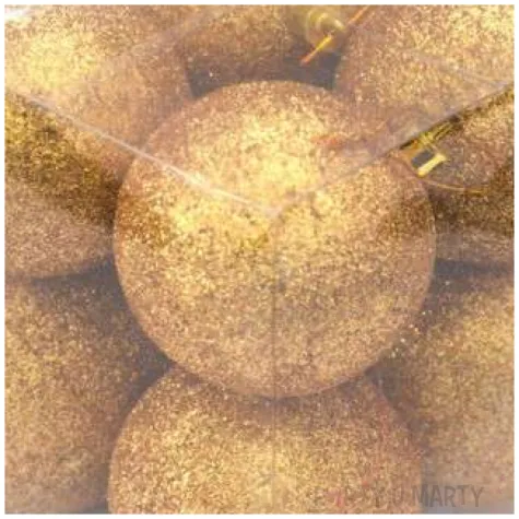 bombki zloty brokat arpex 6 cm 8 szt