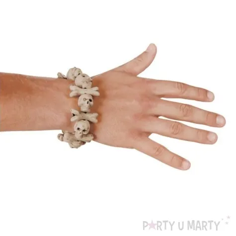 bransoletka czaszki i kosci bezowy boland