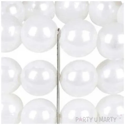 bransoletka flapperka biale perly cztery rzedy boland