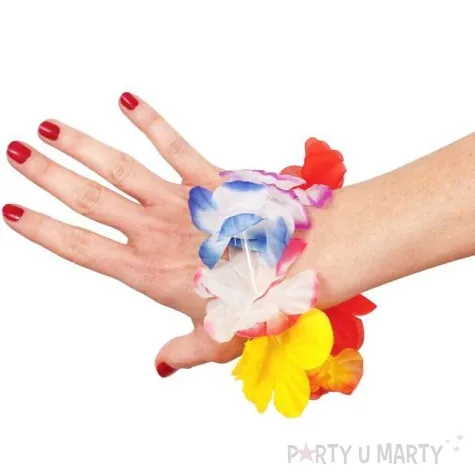 bransoletka hawajskie kwiaty mix godan 2 szt