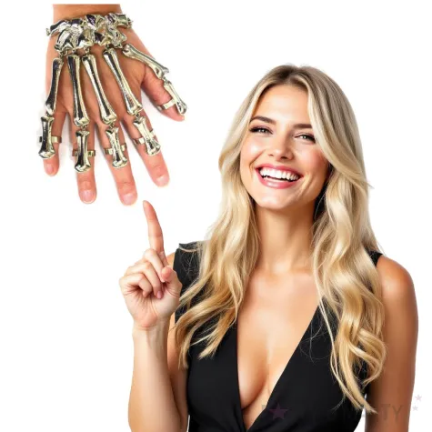 bransoletka party koscista dlon funny fashion