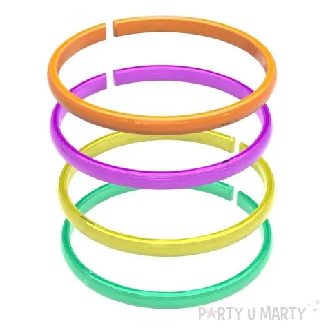 bransoletki disco metalizowane mix 4 szt