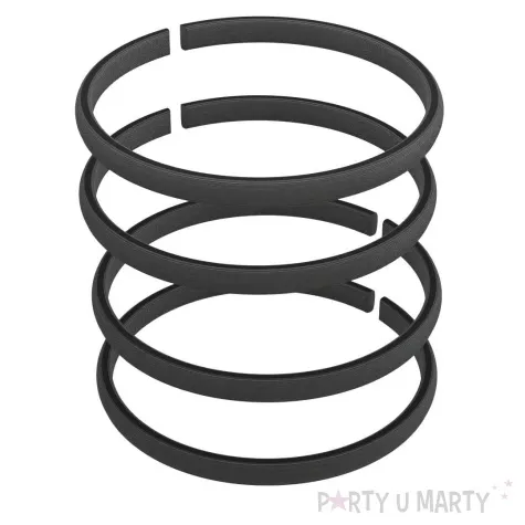 bransoletki punk rock czarny 4 szt