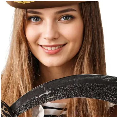 brazowy kapelusz piracki dodatek do stroju pirata na karnawal cosplay marynarz zeglarz korsarz