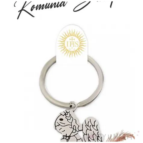 brelok do kluczy aniolek boho upominek podziekowanie dla gosci na komunie swieta p
