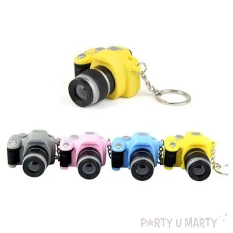 brelok do kluczy aparat foto niebieski oem