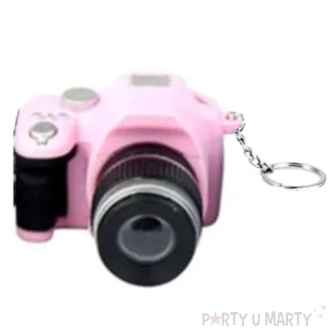 brelok do kluczy aparat foto rozowy oem
