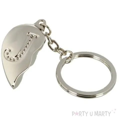 brelok polowka serca literka j ootb