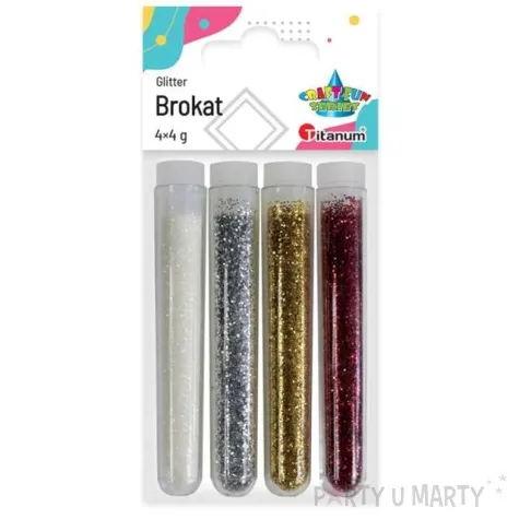 brokat sypki zimowy mix w fiolce mix titanum 4 g 4 szt