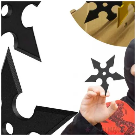 bron gwiazdki ninja shuriken czarny 2 szt