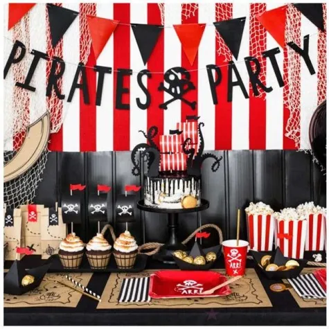 bron miecz pirata papierowy partydeco 44 cm