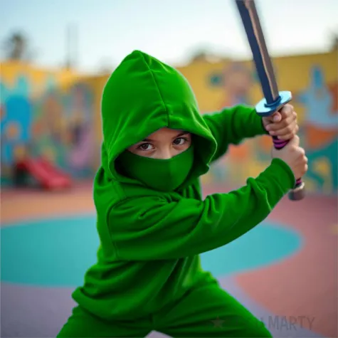 bron miecz skladany katana samuraja zielony 75 cm