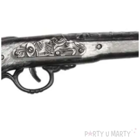 bron pistolet pirata srebrny smiffys 25 cm