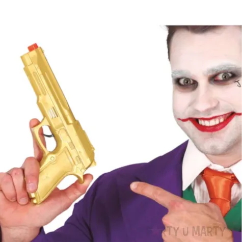 bron pistolet szalenca zloty guirca 22 cm