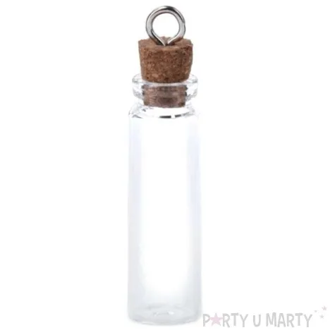 buteleczka classic korek z oczkiem szklana 12x52 mm 5 szt