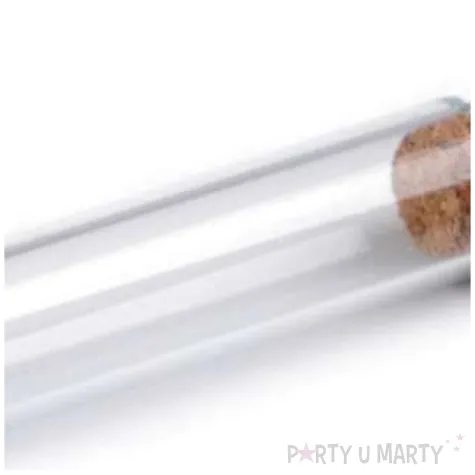 buteleczka classic korek z oczkiem szklana 6x32 mm 5 szt