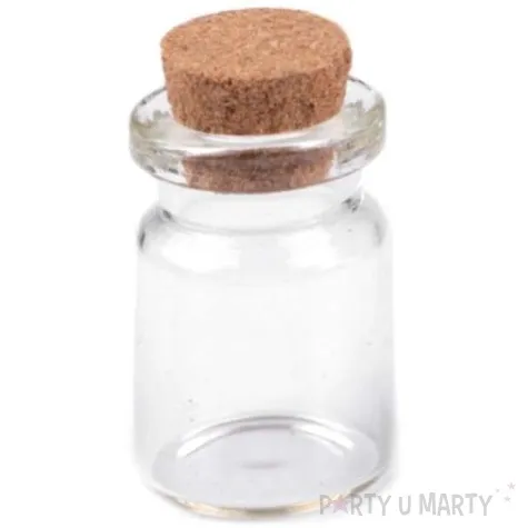 buteleczka classic korek z oczkiem szklana stoklasa 20x30 mm 10 szt