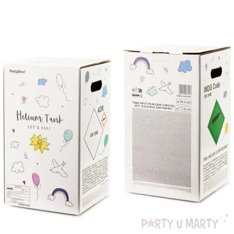 butla jednorazowa z helem classic 50 partydeco