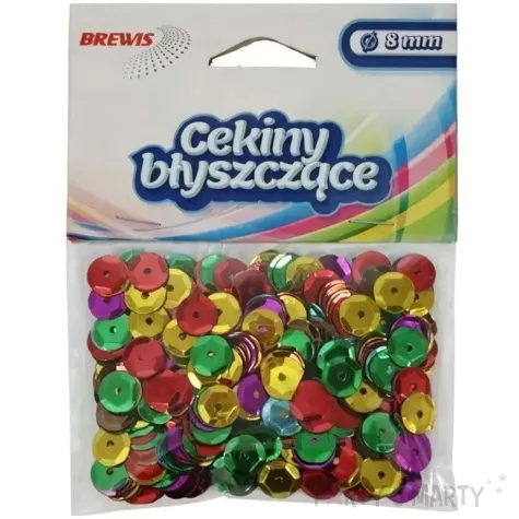 cekiny classic blyszczace mix 8 mm 10 g brewis