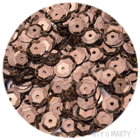 cekiny classic holo brazowe 8 mm 12 g czakos