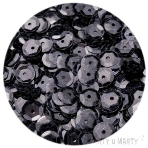 cekiny classic holo czarne 6 mm 10 g brewis