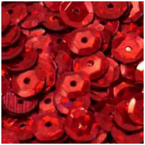 cekiny classic holo czerwone 6 mm 10 g brewis