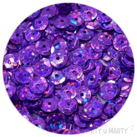 cekiny classic holo fioletowe 8 mm 10 g brewis