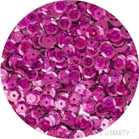 cekiny classic holo rozowe ciemne 8 mm 10 g aliga