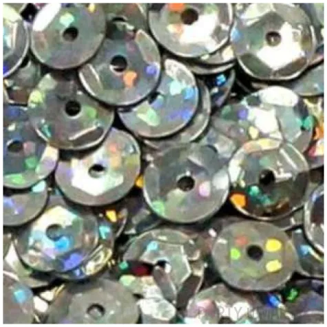 cekiny classic holo srebrne 6 mm 10 g brewis