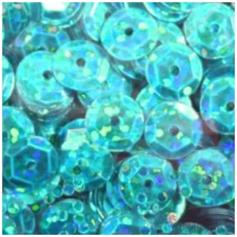 cekiny classic holo turkusowe 8 mm 10 g brewis