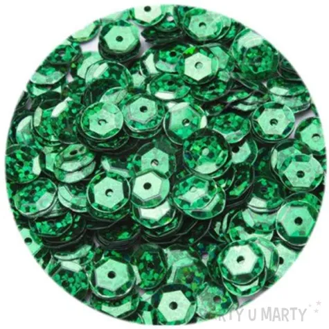 cekiny classic holo zielone 6 mm 12 g czakos