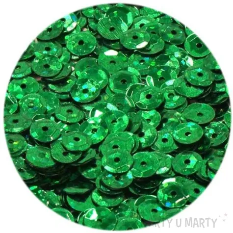 cekiny classic holo zielone 6 mm 15 g dekoracjepolska