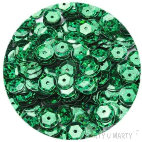 cekiny classic holo zielone 8 mm 10 g brewis