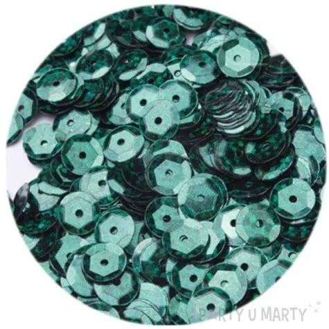 cekiny classic holo zielone butelkowe 6 mm 12 g czakos